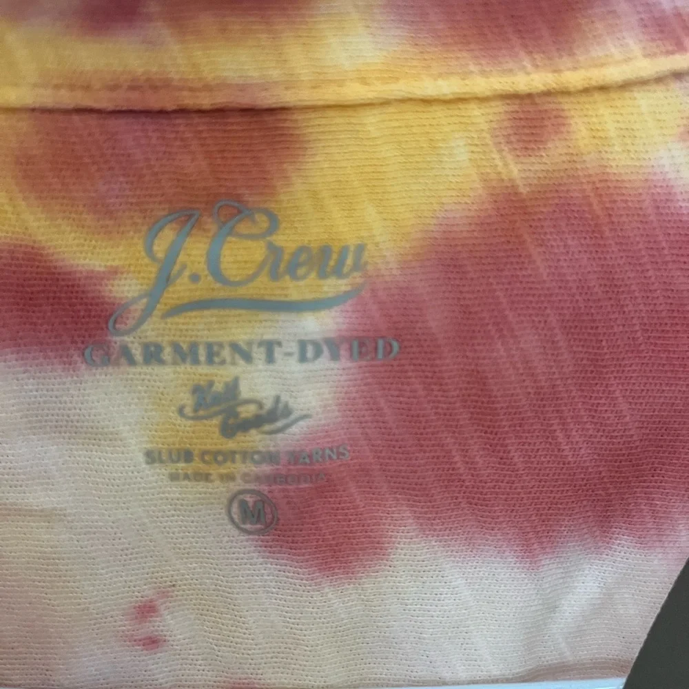 Men’s medium tie-dye, button-down shirt, new with tags, J.Crew - Picture 2 of 5